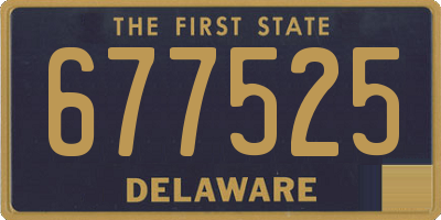 DE license plate 677525