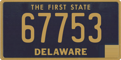 DE license plate 67753
