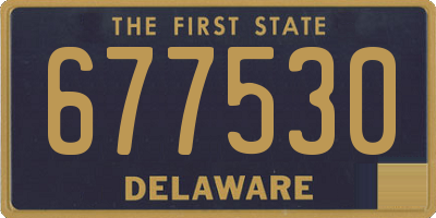 DE license plate 677530