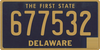 DE license plate 677532