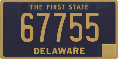 DE license plate 67755