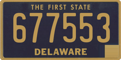 DE license plate 677553