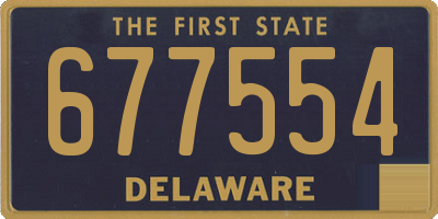 DE license plate 677554