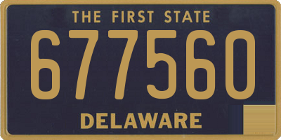 DE license plate 677560