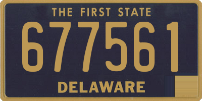 DE license plate 677561