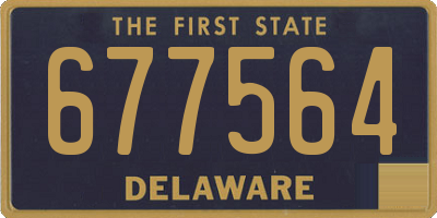 DE license plate 677564