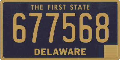 DE license plate 677568