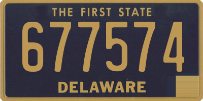 DE license plate 677574