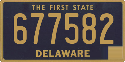 DE license plate 677582