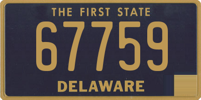 DE license plate 67759