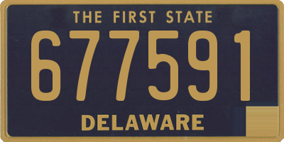 DE license plate 677591