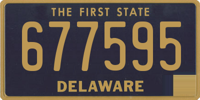 DE license plate 677595