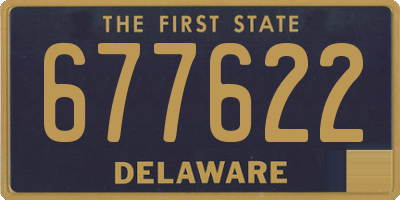 DE license plate 677622