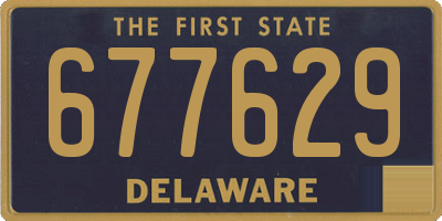 DE license plate 677629