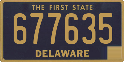 DE license plate 677635