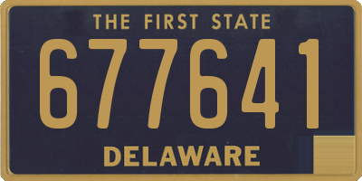 DE license plate 677641