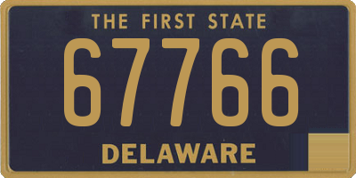 DE license plate 67766