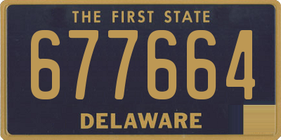 DE license plate 677664