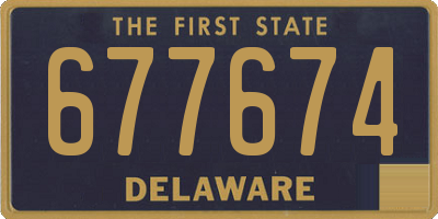 DE license plate 677674