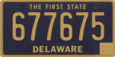DE license plate 677675