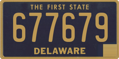 DE license plate 677679