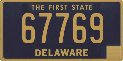DE license plate 67769