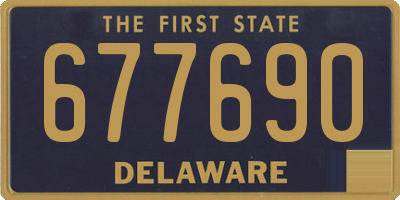 DE license plate 677690