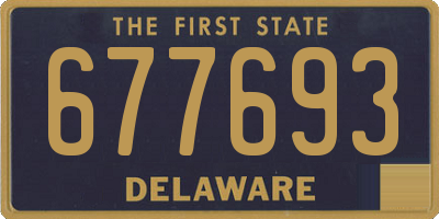 DE license plate 677693