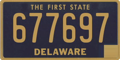DE license plate 677697