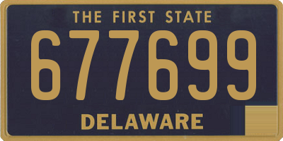 DE license plate 677699