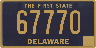 DE license plate 67770