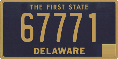 DE license plate 67771