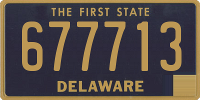DE license plate 677713