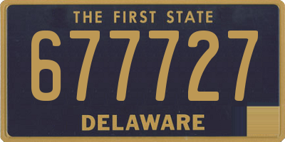 DE license plate 677727