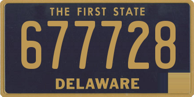DE license plate 677728