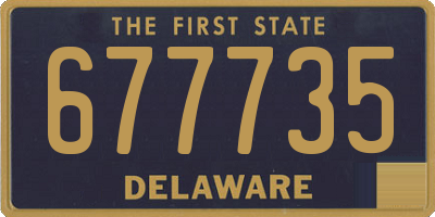 DE license plate 677735