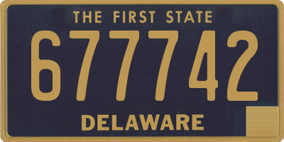 DE license plate 677742