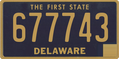 DE license plate 677743
