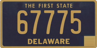 DE license plate 67775