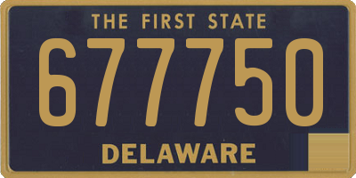 DE license plate 677750
