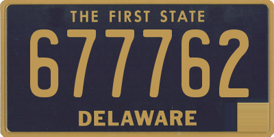 DE license plate 677762