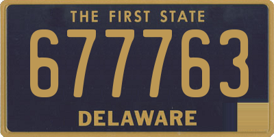 DE license plate 677763