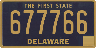 DE license plate 677766