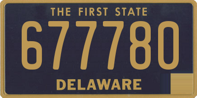 DE license plate 677780