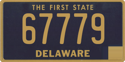 DE license plate 67779