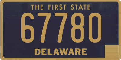 DE license plate 67780