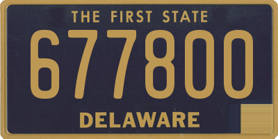 DE license plate 677800