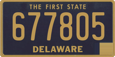 DE license plate 677805