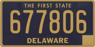 DE license plate 677806