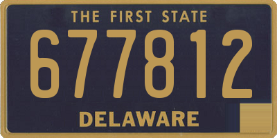 DE license plate 677812